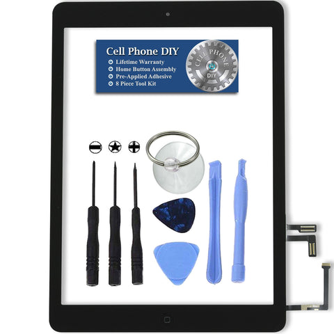 Black iPad Air Replacement Digitizer Screen Kit -   Cell Phone DIY