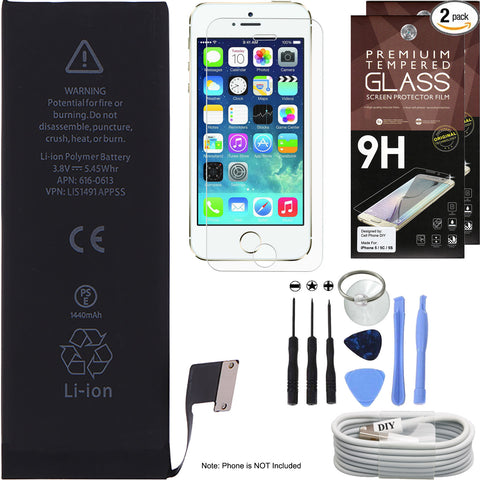 øjenbryn Fisker vogn iPhone 5 Replacement Battery Kit - Cell Phone DIY